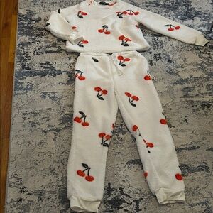 Cozy Cherry Print Jumpsuit